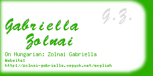 gabriella zolnai business card